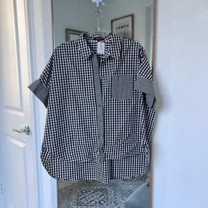 Black and White Womens Top